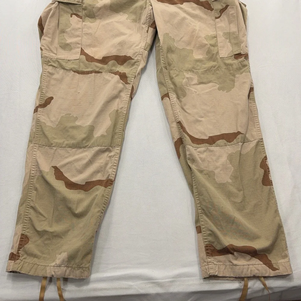 Military Cargo Pants Desert Camouflage Combat Ripstop Trousers Tan Men XL Long